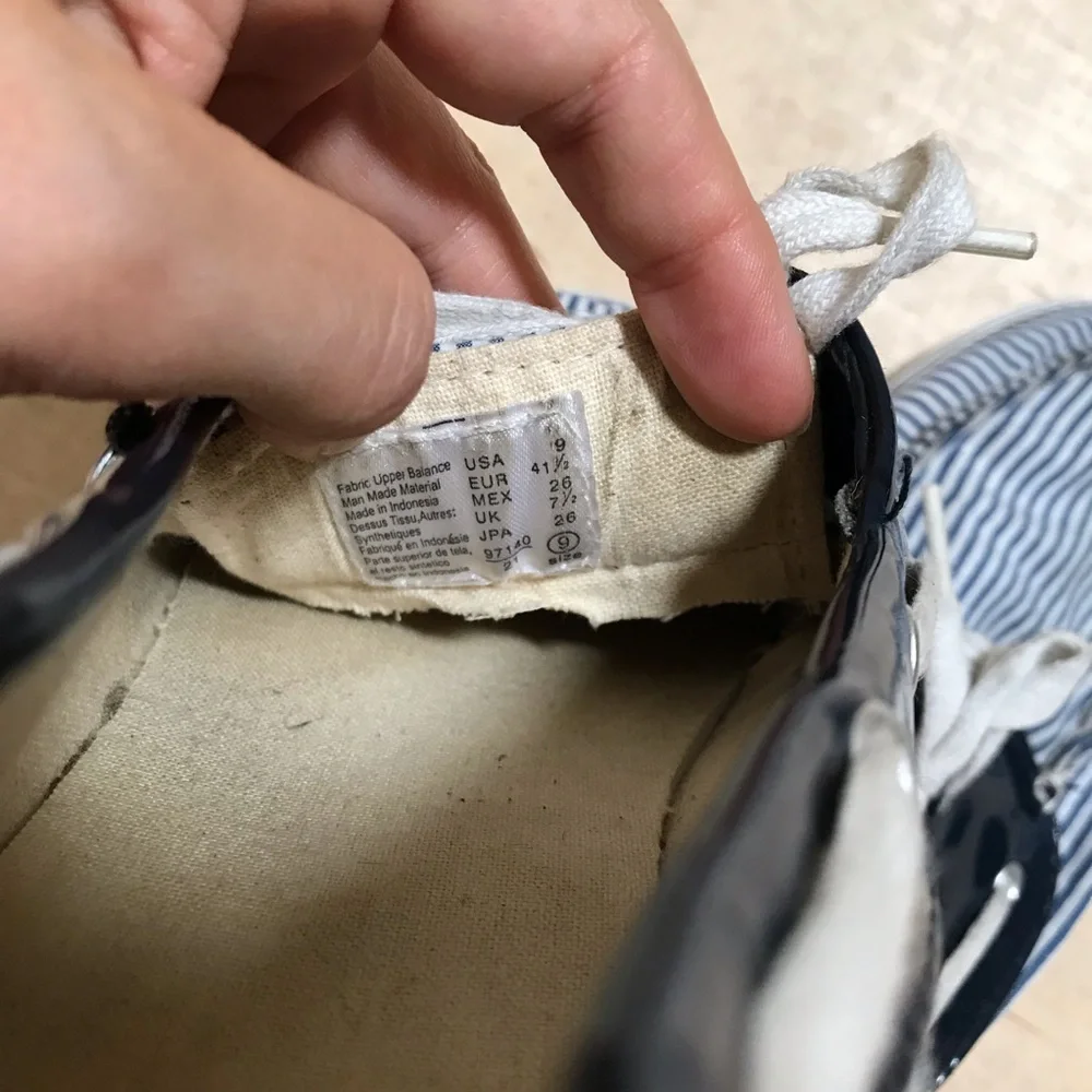 Dexter Canvas Boat Shoe Flats Size 9